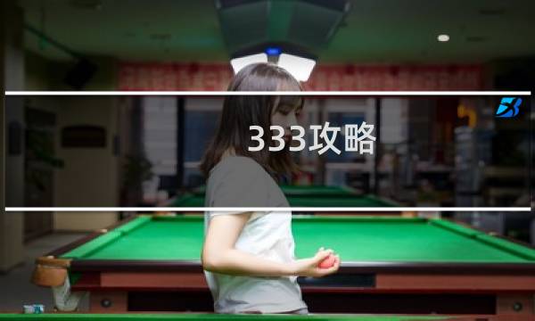 333攻略