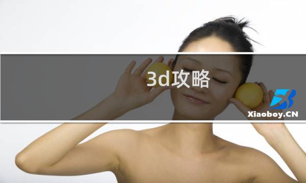 3d攻略