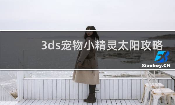 3ds宠物小精灵太阳攻略