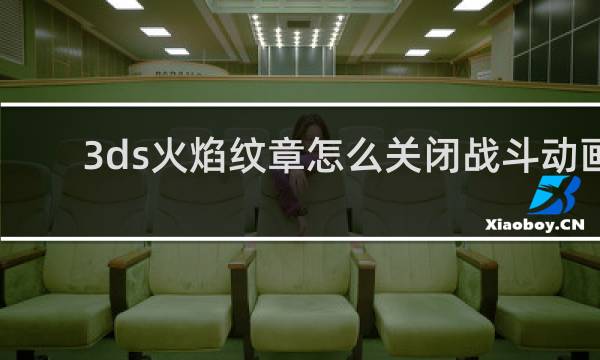 3ds火焰纹章怎么关闭战斗动画