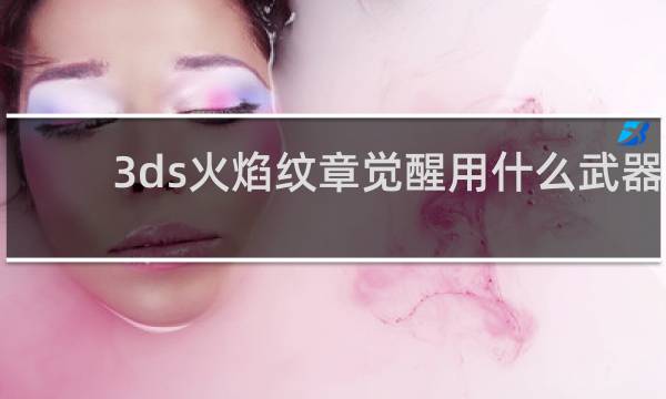 3ds火焰纹章觉醒用什么武器