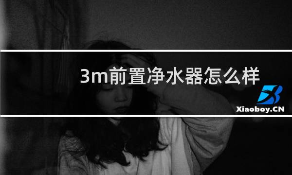 3m前置净水器怎么样