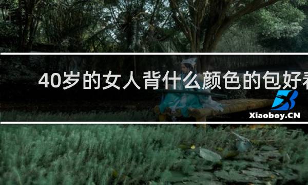 40岁的女人背什么颜色的包好看