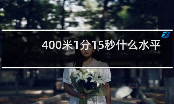 400米1分15秒什么水平