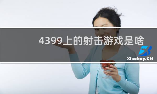 4399上的射击游戏是啥
