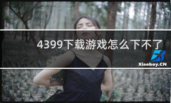 4399下载游戏怎么下不了