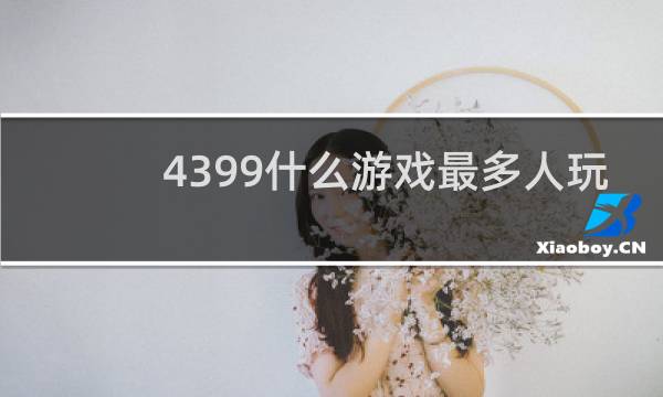4399什么游戏最多人玩
