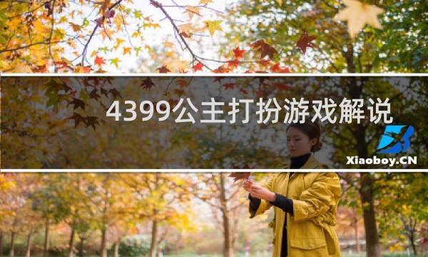 4399公主打扮游戏解说