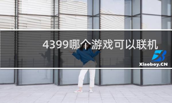 4399哪个游戏可以联机