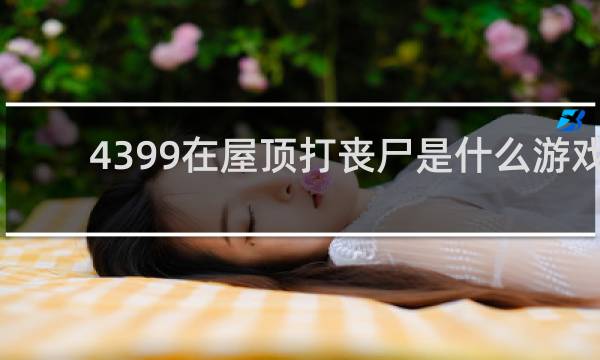 4399在屋顶打丧尸是什么游戏