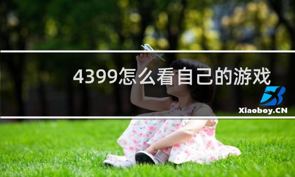 4399怎么看自己的游戏