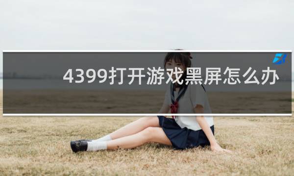 4399打开游戏黑屏怎么办