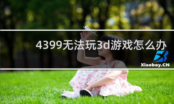4399无法玩3d游戏怎么办