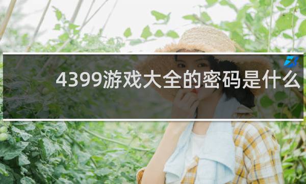 4399游戏大全的密码是什么
