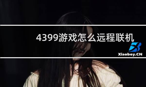 4399游戏怎么远程联机
