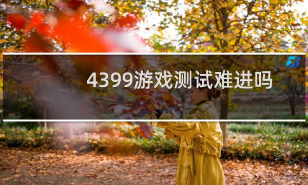 4399游戏测试难进吗