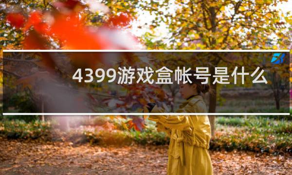 4399游戏盒帐号是什么