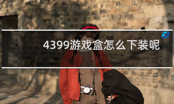 4399游戏盒怎么下装呢
