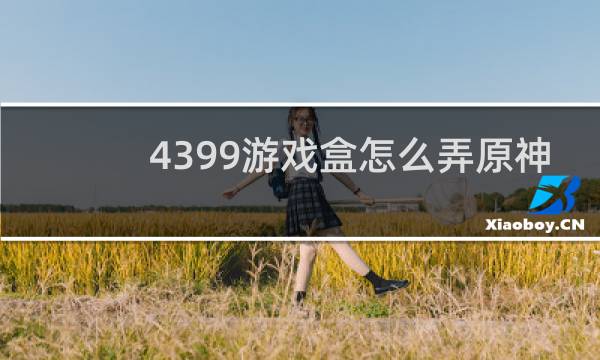 4399游戏盒怎么弄原神