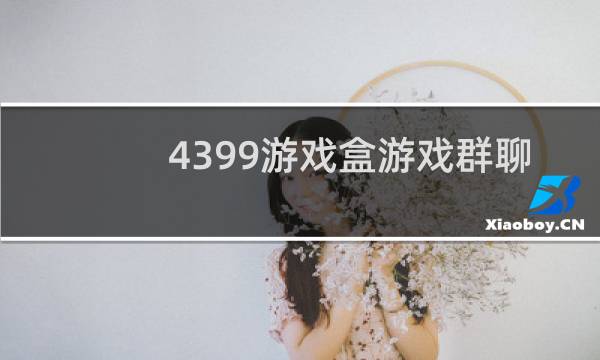 4399游戏盒游戏群聊