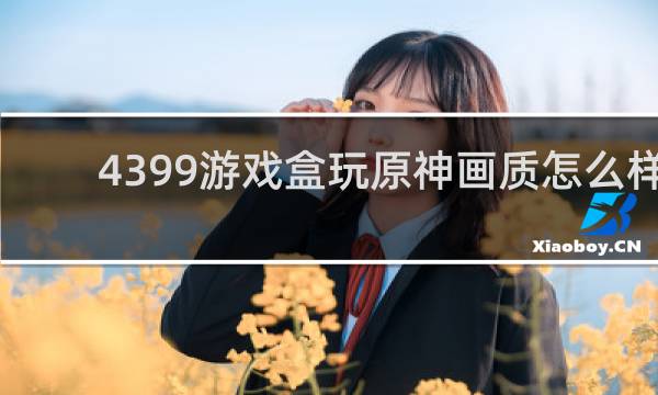 4399游戏盒玩原神画质怎么样