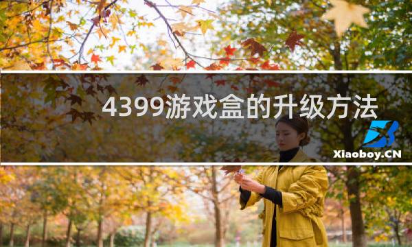 4399游戏盒的升级方法