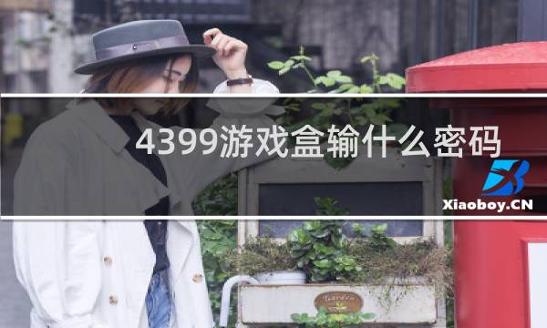 4399游戏盒输什么密码
