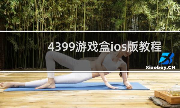 4399游戏盒ios版教程