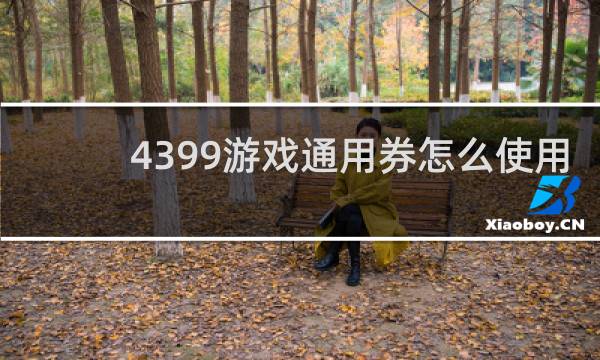 4399游戏通用券怎么使用