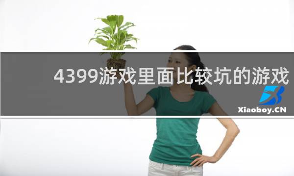 4399游戏里面比较坑的游戏