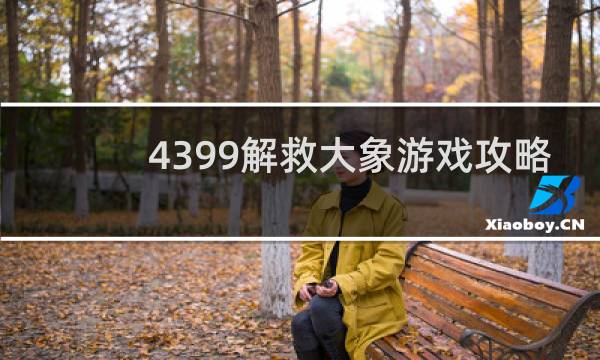4399解救大象游戏攻略