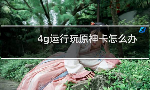 4g运行玩原神卡怎么办