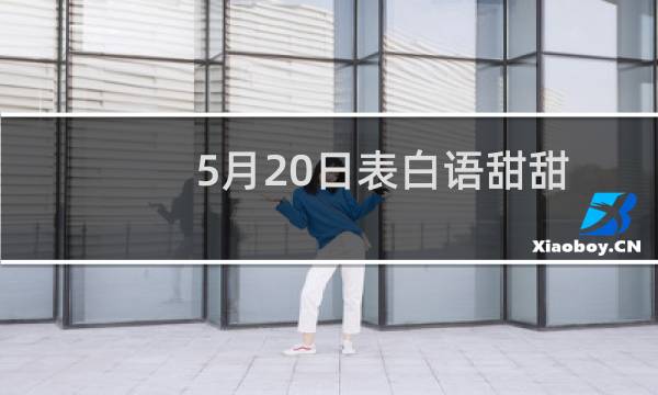 5月20日表白语甜甜情话暖心句子（短信微信情话）图片