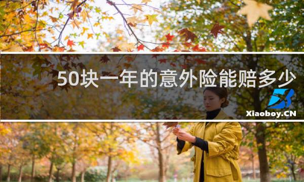 50块一年的意外险能赔多少图片