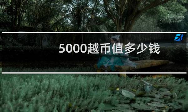 5000越币值多少钱