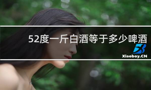 52度一斤白酒等于多少啤酒