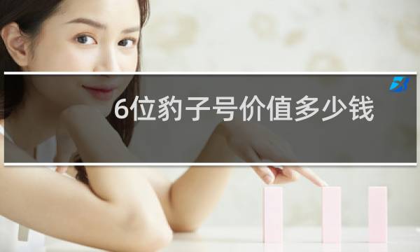 6位豹子号价值多少钱
