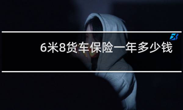 6米8货车保险一年多少钱