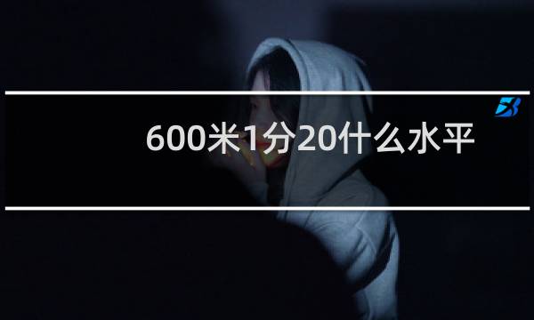 600米1分20什么水平