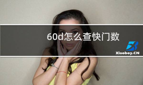 60d怎么查快门数