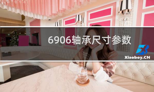 6906轴承尺寸参数
