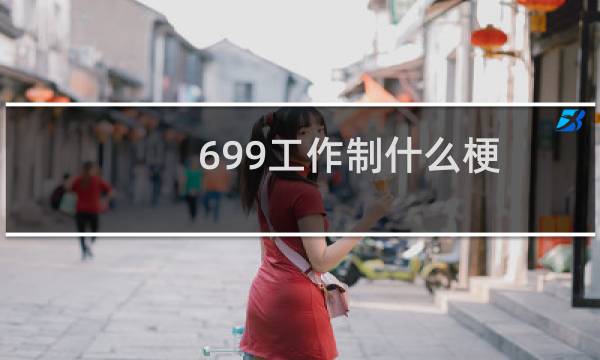 699工作制什么梗