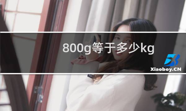 800g等于多少kg