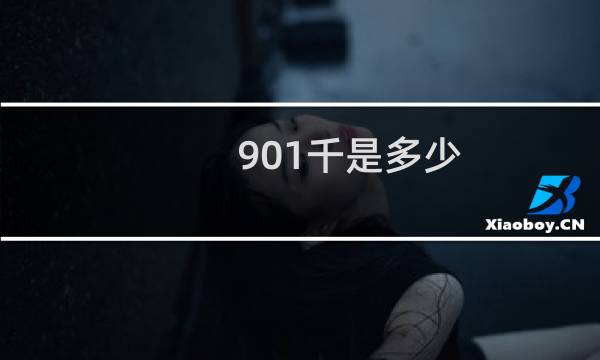 901千是多少