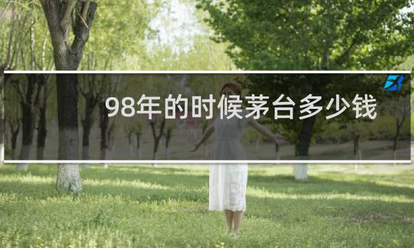 98年的时候茅台多少钱