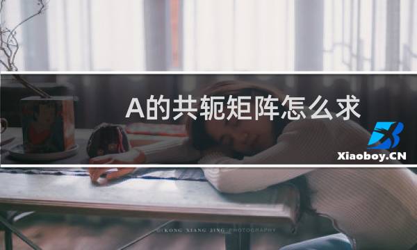 A的共轭矩阵怎么求