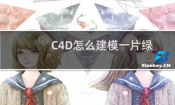 C4D怎么建模一片绿色的叶子? c4d建模绿色叶子的教程