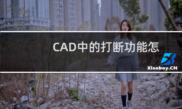 CAD中的打断功能怎么用?