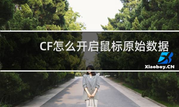 CF怎么开启鼠标原始数据