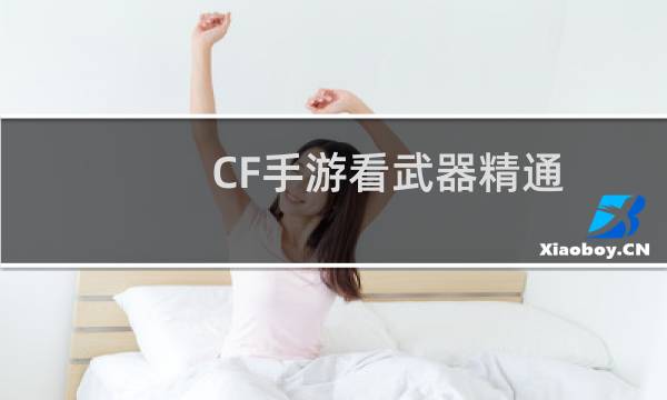 CF手游怎么看武器精通